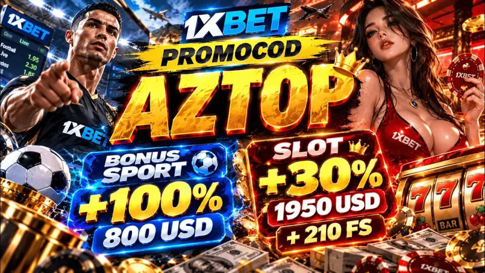 1xbet welcome bonus: how to claim the sign-up reward with promo code AZTOP